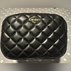 DKNY Quilted Black  Buckle Waist Bag